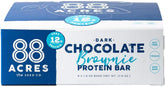 88 Acres, Dark Chocolate Brownie High Protein Bar, 1.6 Ounce, 9 Pack