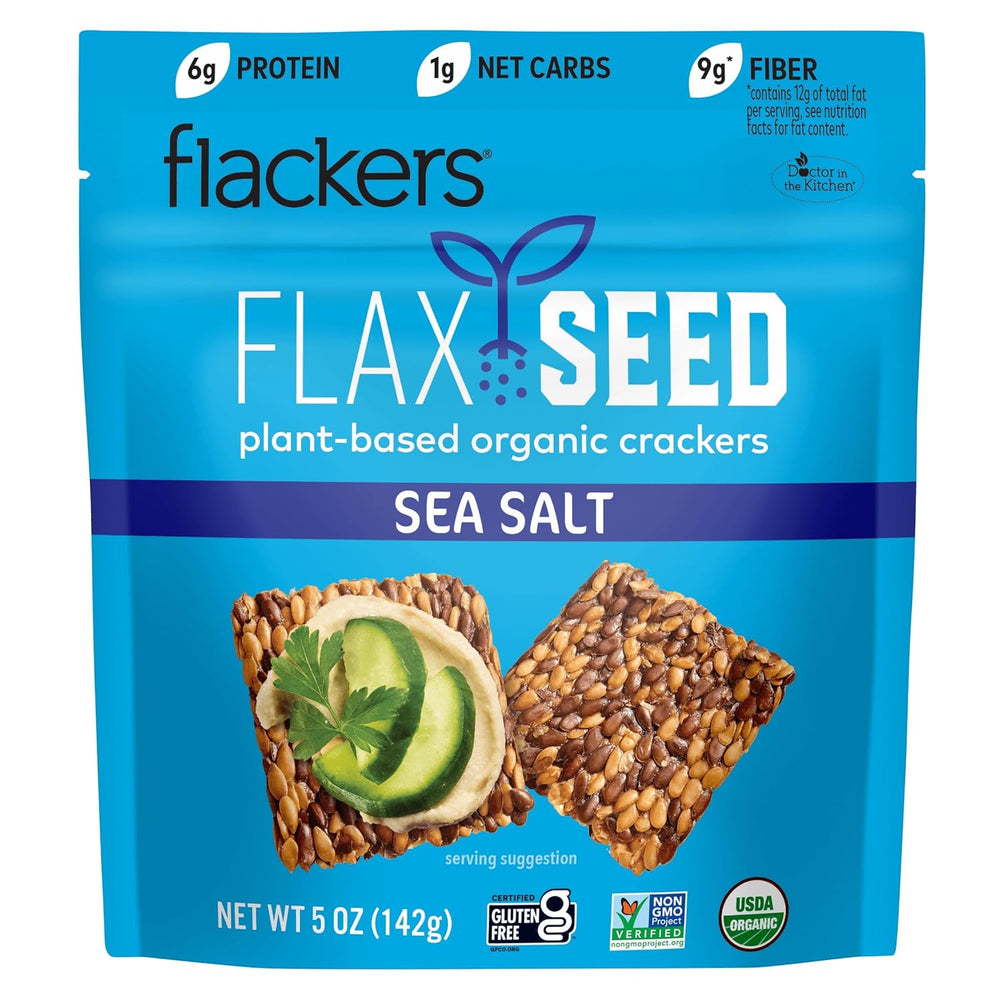 Flackers Organic Sea Salt Flaxseed