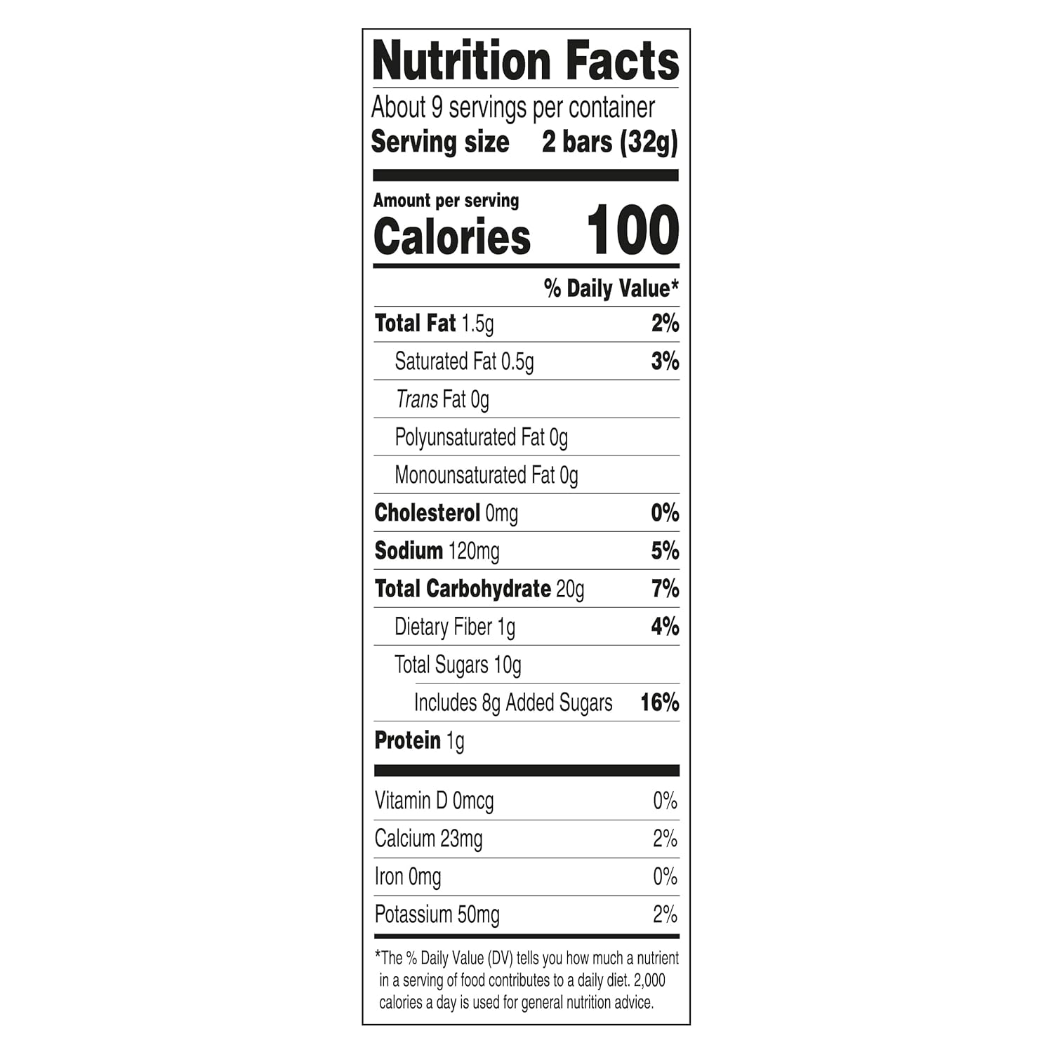 Nutrition facts label for low fat Fig Newmans cookies showing calories and nutrient composition per serving.