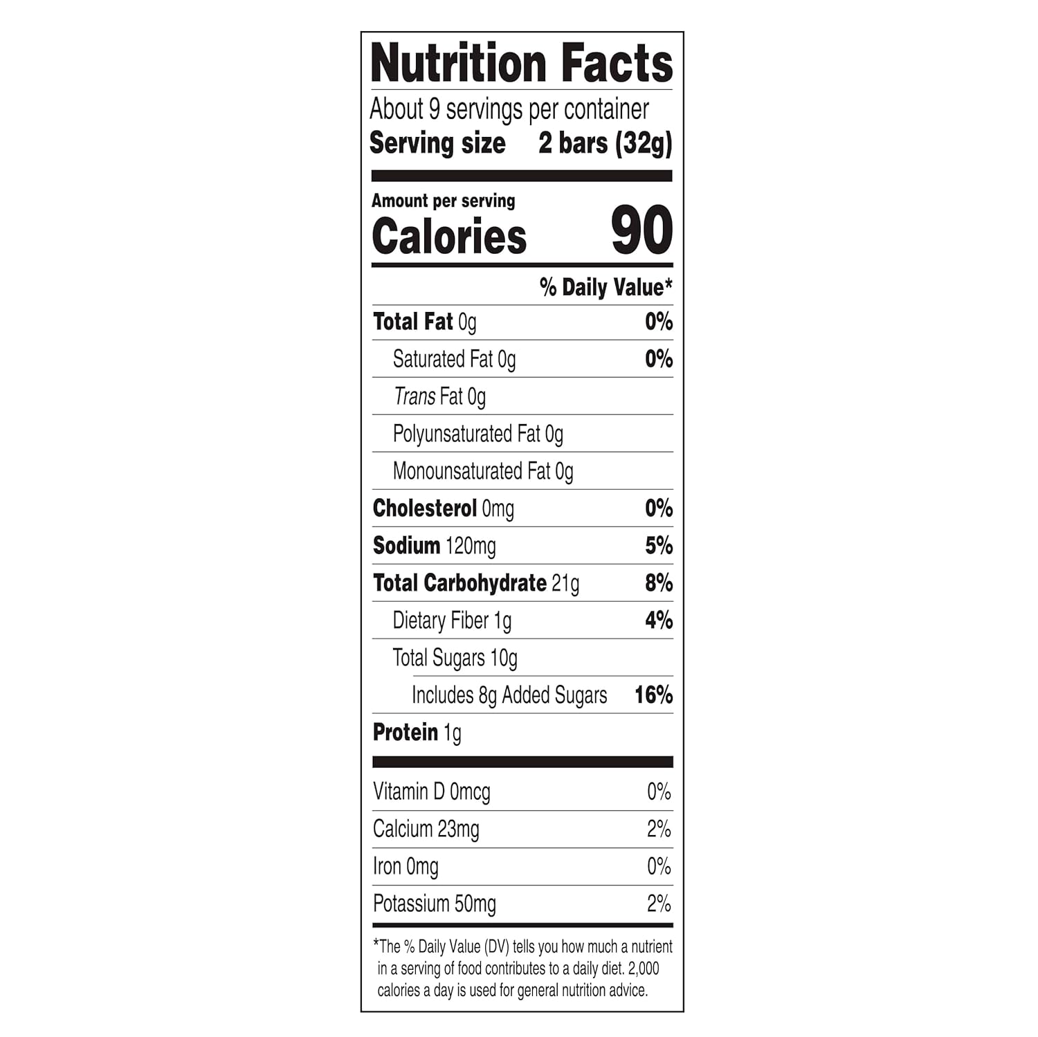 Nutrition facts label for low fat Fig Newmans cookies, displaying calories and nutrient breakdown per serving.