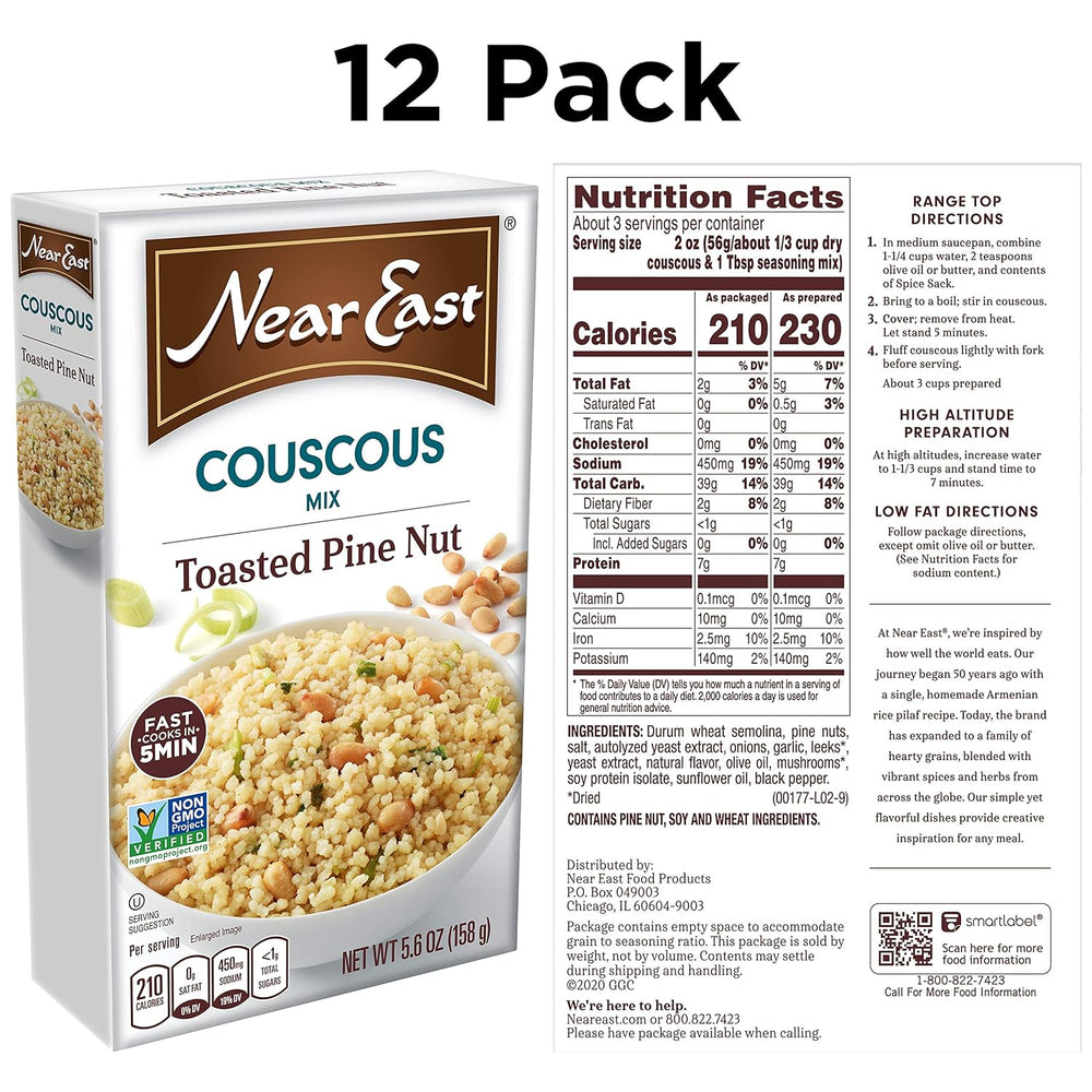 Mediterranean curry couscous from Near East, featuring delicious toasted pine nut flavor.