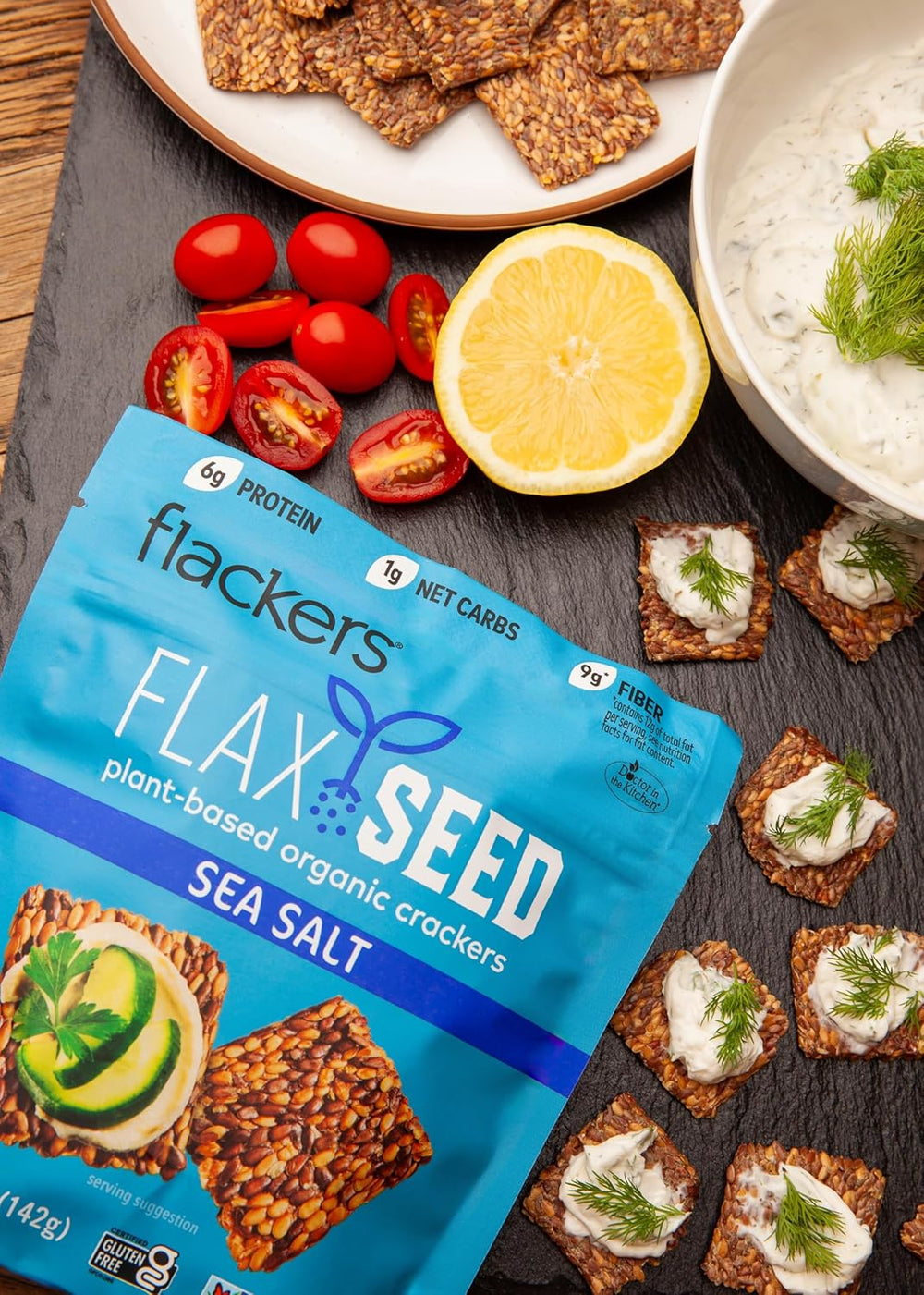 Flackers Organic Sea Salt Flaxseed 
