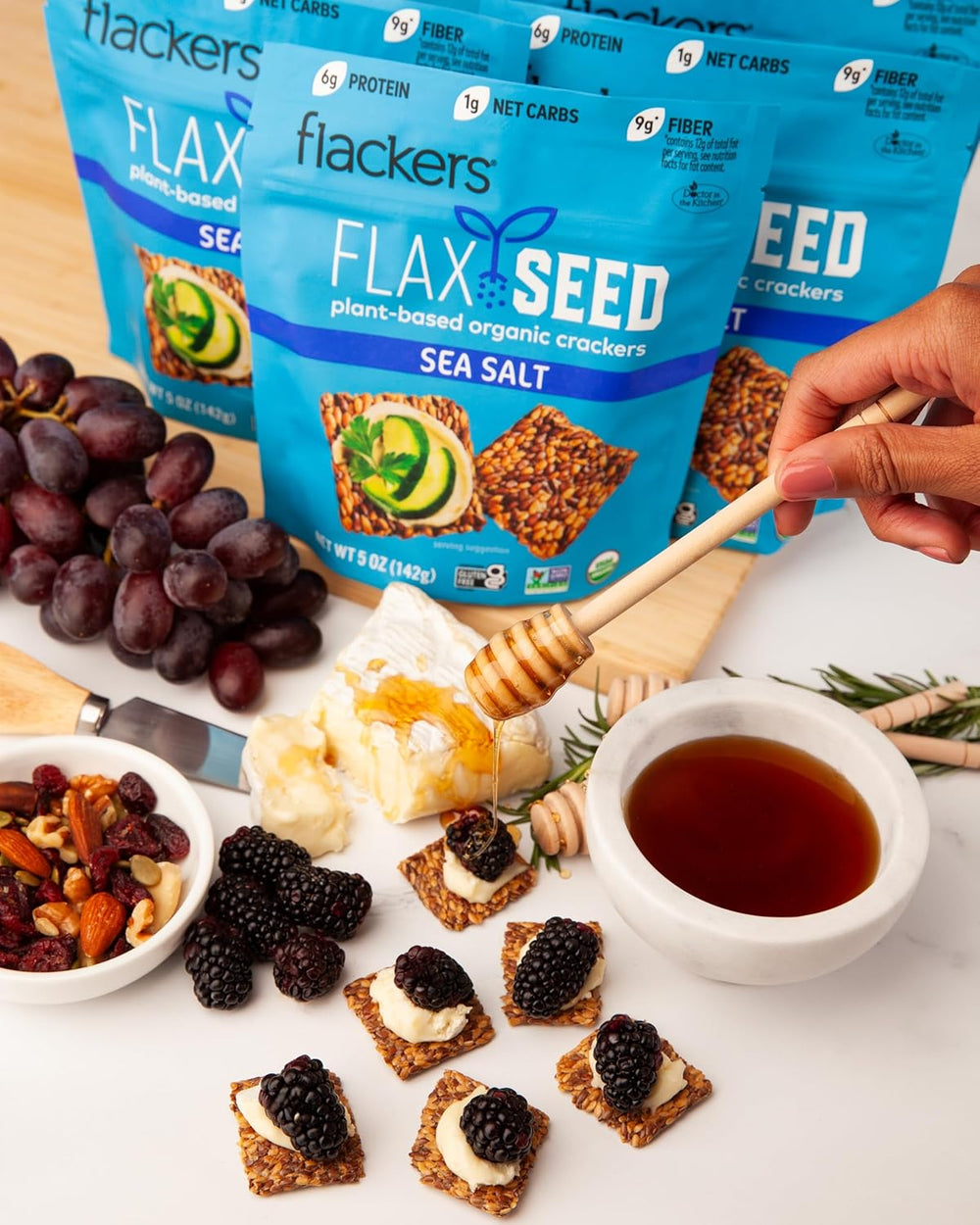 Flackers Organic Sea Salt Flaxseed 