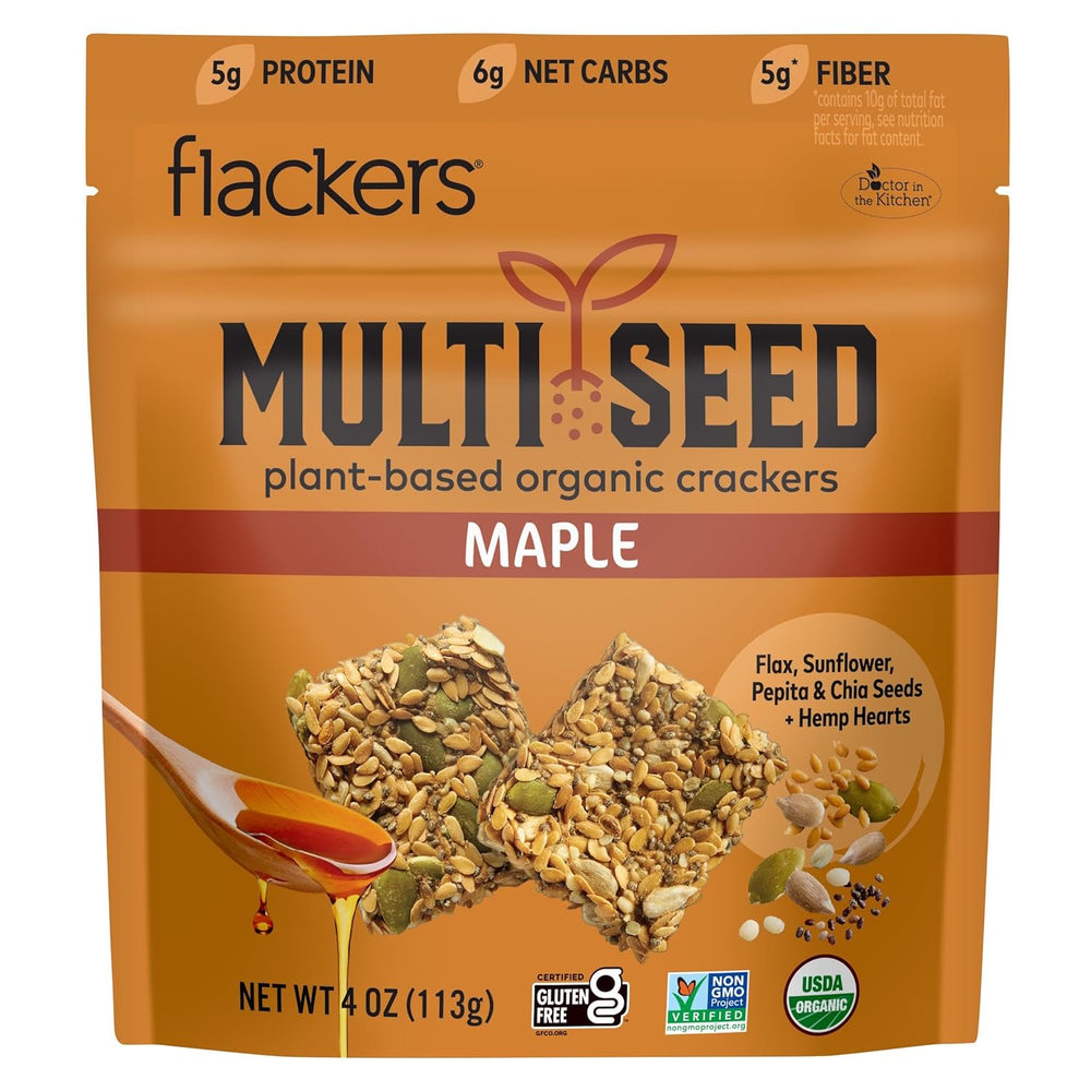 Flackers Organic Maple Multi-Seed Crackers