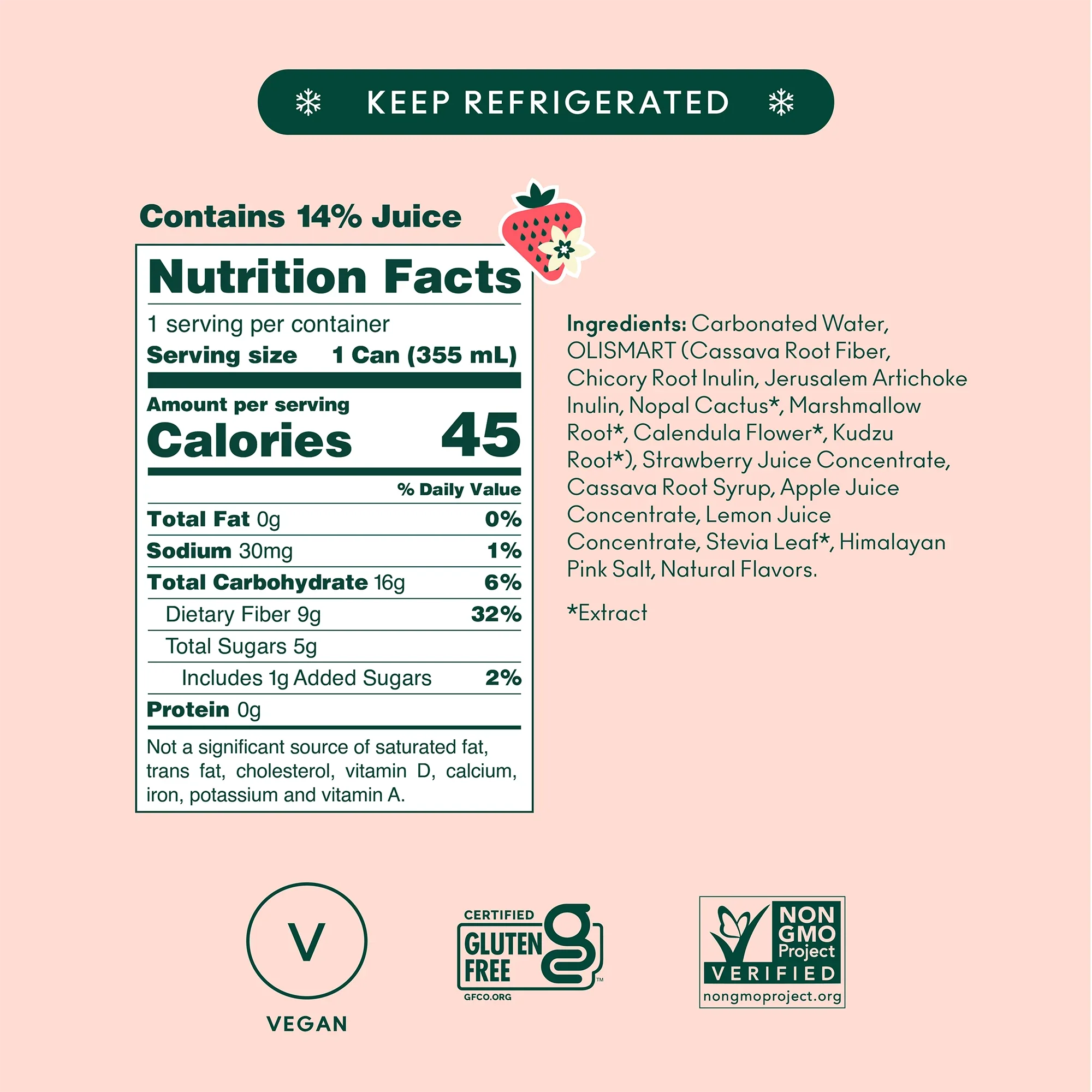 Olipop - Strawberry Vanilla 12 FO